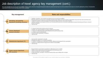 Transportation And Logistics Job Description Of Travel Agency Key Management BP SS Customizable Content Ready