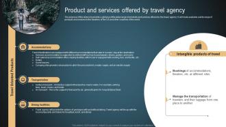 Transportation And Logistics Product And Services Offered By Travel Agency BP SS
