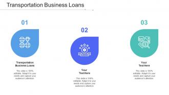Transportation Business Loans Ppt Powerpoint Presentation Pictures Design Templates Cpb