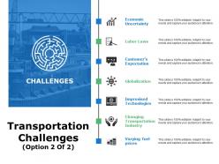 Transportation challenges ppt gallery diagrams