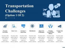Transportation Challenges Ppt Gallery Ideas