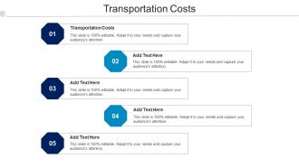 Transportation Costs Ppt Powerpoint Presentation Gallery Clipart Cpb