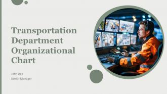 Transportation Department Organizational Chart PPT Slides AT