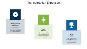 Transportation Expenses Ppt Powerpoint Presentation Portfolio Examples Cpb