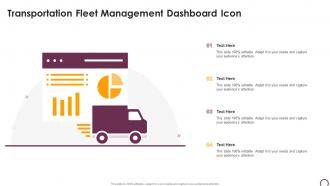 Transportation Fleet Management Dashboard Icon