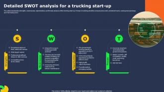Transportation Industry Business Detailed SWOT Analysis For A Trucking Start Up BP SS