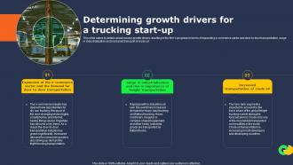 Transportation Industry Business Determining Growth Drivers For A Trucking Start Up BP SS