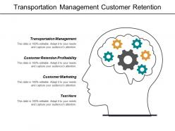 Transportation management customer retention profitability customer marketing workplace learning cpb