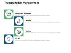 Transportation management ppt powerpoint presentation pictures themes cpb