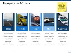 Transportation medium ppt gallery layouts