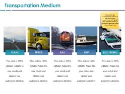 Transportation medium ppt gallery model
