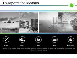 Transportation medium presentation visual aids