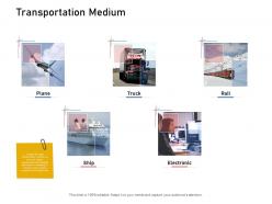 Transportation Medium Supply Chain Logistics Ppt Elements