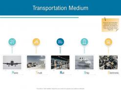 Transportation medium supply chain management and procurement ppt template