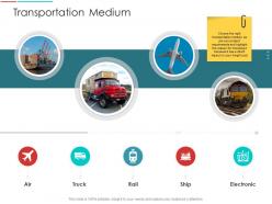 Transportation medium supply chain management architecture ppt designs