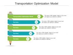 Transportation optimization model ppt powerpoint presentation show shapes cpb