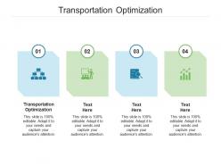 Transportation optimization ppt powerpoint presentation slides rules cpb