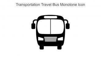 Transportation Travel Bus Monotone Icon In Powerpoint Pptx Png And Editable Eps Format