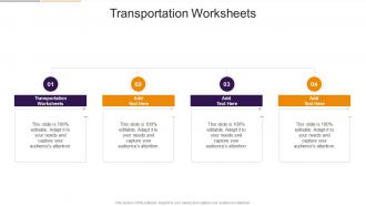 Transportation Worksheets In Powerpoint And Google Slides Cpb