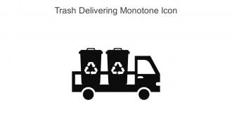 Trash Delivering Monotone Icon In Powerpoint Pptx Png And Editable Eps Format