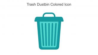 Trash Dustbin Colored Icon In Powerpoint Pptx Png And Editable Eps Format