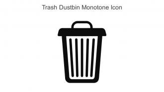 Trash Dustbin Monotone Icon In Powerpoint Pptx Png And Editable Eps Format