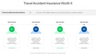 Travel Accident Insurance Worth It In Powerpoint And Google Slides Cpb