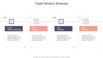 Travel Advisory Business In Powerpoint And Google Slides Cpb