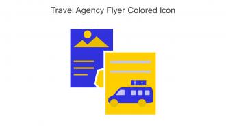 Travel Agency Flyer Colored Icon In Powerpoint Pptx Png And Editable Eps Format