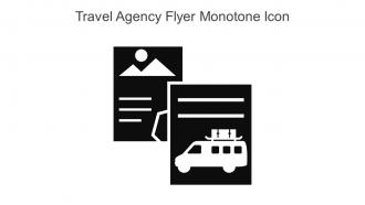 Travel Agency Flyer Monotone Icon In Powerpoint Pptx Png And Editable Eps Format