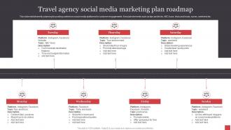 Travel Agency Social Media Marketing Plan Roadmap
