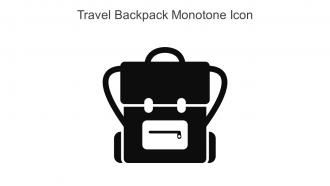 Travel Backpack Monotone Icon In Powerpoint Pptx Png And Editable Eps Format