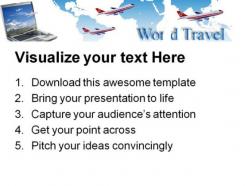Travel conceptual internet powerpoint templates and powerpoint backgrounds 0811