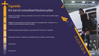 Travel Consultant Business Plan Powerpoint Presentation Slides Unique Appealing