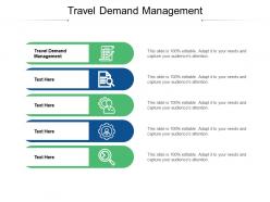Travel demand management ppt powerpoint presentation portfolio images cpb