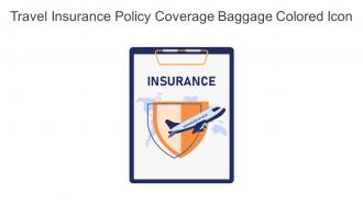 Travel Insurance Policy Coverage Baggage Colored Icon In Powerpoint Pptx Png And Editable Eps Format