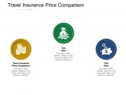 Travel insurance price comparison ppt powerpoint presentation pictures topics cpb