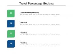 Travel percentage booking ppt powerpoint presentation infographics slide portrait cpb