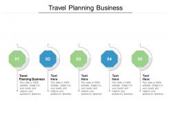 Travel planning business ppt powerpoint presentation professional cpb
