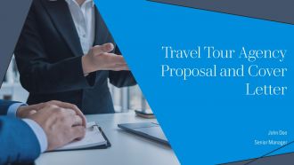 Travel Tour Agency Proposal And Cover Letter PPT Mockup AT