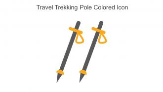 Travel Trekking Pole Colored Icon In Powerpoint Pptx Png And Editable Eps Format