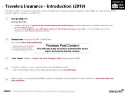 Travelers insurance introduction 2019
