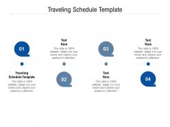 Traveling schedule template ppt powerpoint presentation model slide cpb
