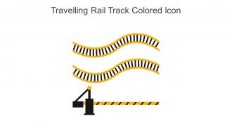Travelling Rail Track Colored Icon In Powerpoint Pptx Png And Editable Eps Format