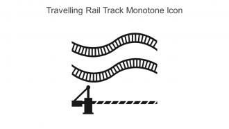 Travelling Rail Track Monotone Icon In Powerpoint Pptx Png And Editable Eps Format