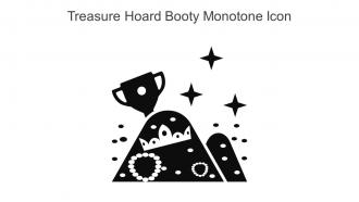 Treasure Hoard Booty Monotone Icon In Powerpoint Pptx Png And Editable Eps Format