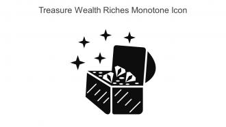 Treasure Wealth Riches Monotone Icon In Powerpoint Pptx Png And Editable Eps Format