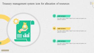 Treasury Management System Icon For Allocation Of Resources