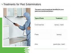 Treatments for pest exterminators ppt powerpoint presentation portfolio infographic template