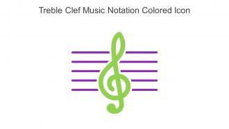 Treble Clef Music Notation Colored Icon In Powerpoint Pptx Png And Editable Eps Format